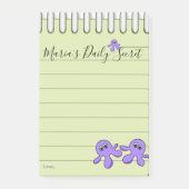 Post-it Notes Pieuvre Violette (Devant)