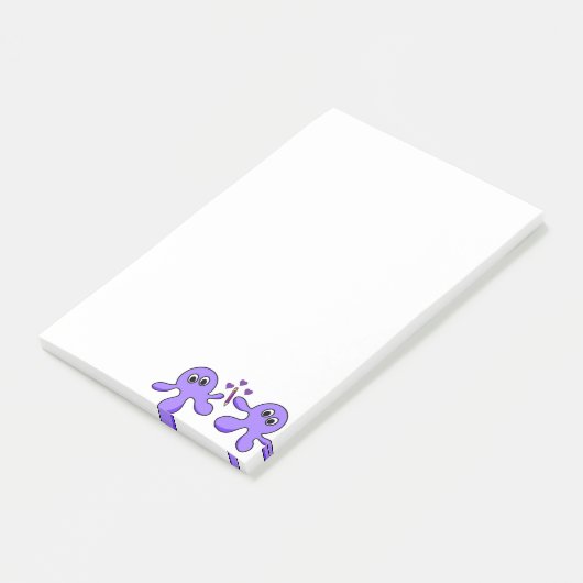 Post-it Notes Pieuvre Violette (Incliné)
