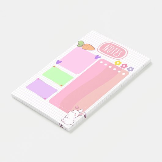 Post-it® Notes Pink Pastel Kawaii (Incliné)
