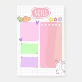 Post-it® Notes Pink Pastel Kawaii (Devant)