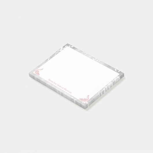 Post-it® Notes Pink Peacocks (Incliné)