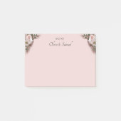 Post-it® Notes Pink Roses & Doves Wedding (Devant)