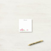 Post-it-Notes-Pink Roses Post-it® Notes (Op bureau)