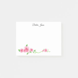 Post-it-Notes-Pink Roses Post-it® Notes