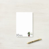 Post-it Notes Plantes Florales Maman (Sur un bureau)