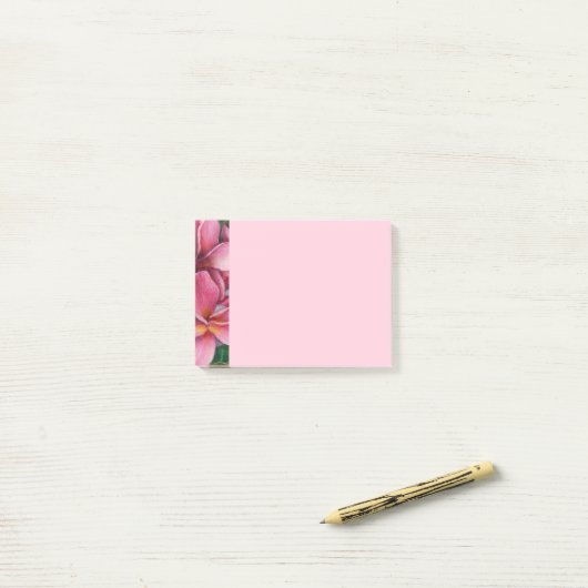 Post-it® Notes Plumeria Post It (Sur un bureau)