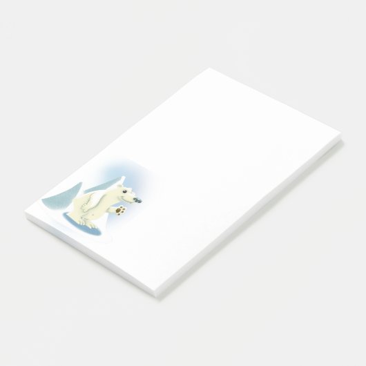 Post-it® Notes polaires proches du post-it (Incliné)