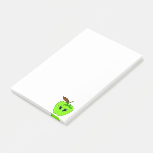 Post-it Notes Pomme Ver Worm Enseignant (Incliné)
