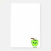 Post-it Notes Pomme Ver Worm Enseignant (Devant)