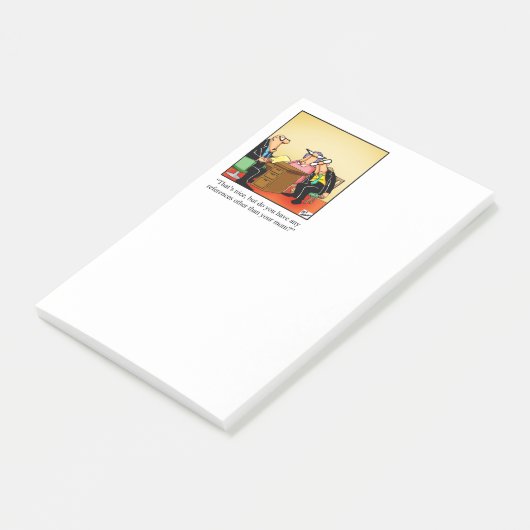 Post-it® Notes post-Humour d'entreprise (Incliné)