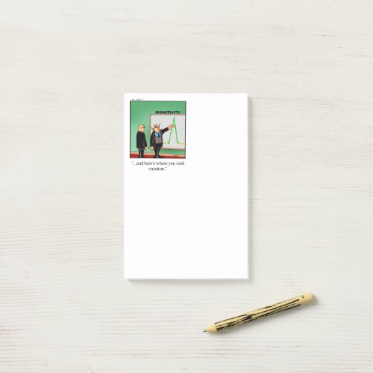 Post-it® Notes post-Humour d'entreprise (Sur un bureau)