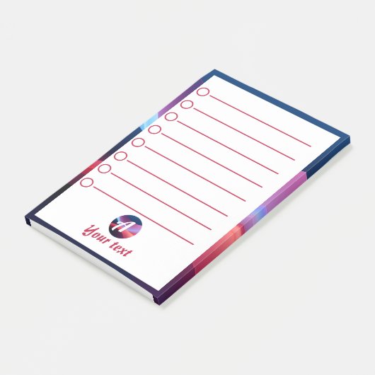 Post-it® Notes post-it abstraites post-it bleu foncé (Incliné)