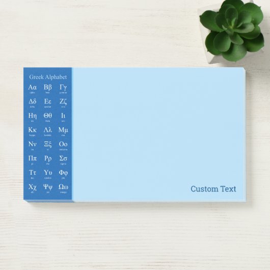 Post-it® Notes post-it alphabétique grecque (Bureau)