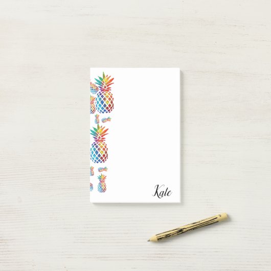 Post-it® Notes post-it Ananas (Sur un bureau)