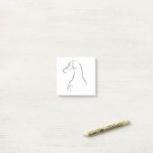 Post-it® Notes post-it - Art naturel de ligne de fond (Sur un bureau)