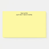 Post-it® Notes post-it avec message d'avertissement humoris (Devant)