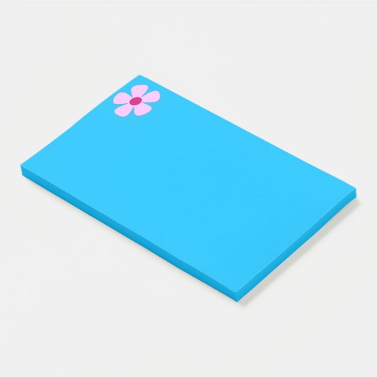 Post-it® Notes post-it bleu rose Fleur (Incliné)