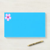 Post-it® Notes post-it bleu rose Fleur (Sur un bureau)