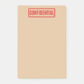 Post-it® Notes post-it confidentielles (Devant)
