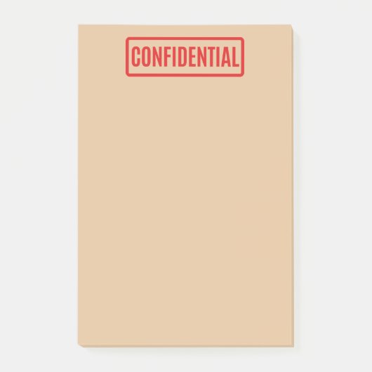 Post-it® Notes post-it confidentielles (Devant)