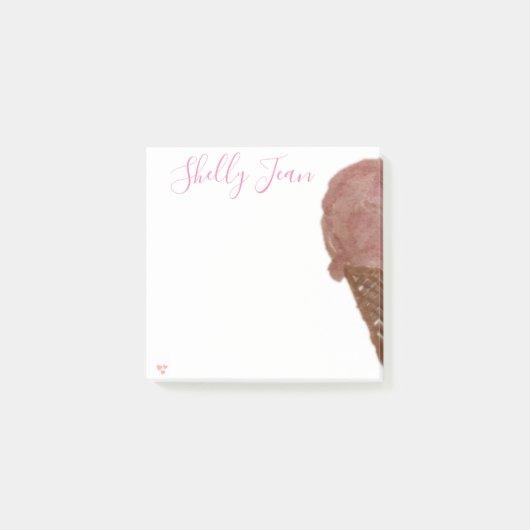 Post-it® Notes post-it CRÈME GLACE PERSONNALISÉE (Devant)