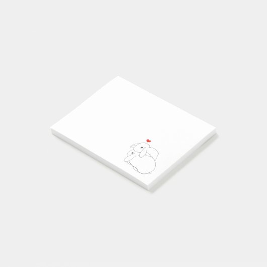 Post-it® Notes post-it de Bunnies de bascule (Incliné)