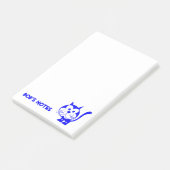 Post-it® Notes Post-it de chat bleu (Incliné)