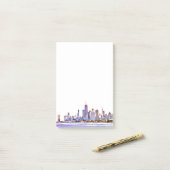 Post-it® Notes post-it de Chicago Skyline (Sur un bureau)