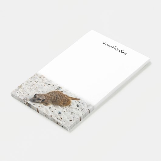 Post-it® Notes post-it de Chillin' Meerkat (Incliné)
