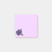 Post-it® Notes post-it de dessin de fleurs bleues (Devant)