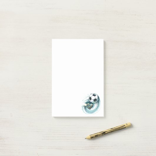 Post-it® Notes post-it de football (Sur un bureau)