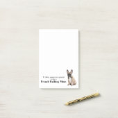 Post-it® Notes post-it de Frenchie Mom (Sur un bureau)