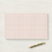 Post-it® Notes post-it de grille neutre (Sur un bureau)