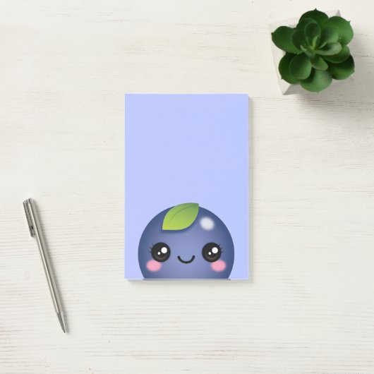 Post-it® Notes post-it de Kawaii Blueberry (Bureau)