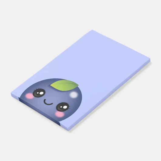 Post-it® Notes post-it de Kawaii Blueberry (Incliné)
