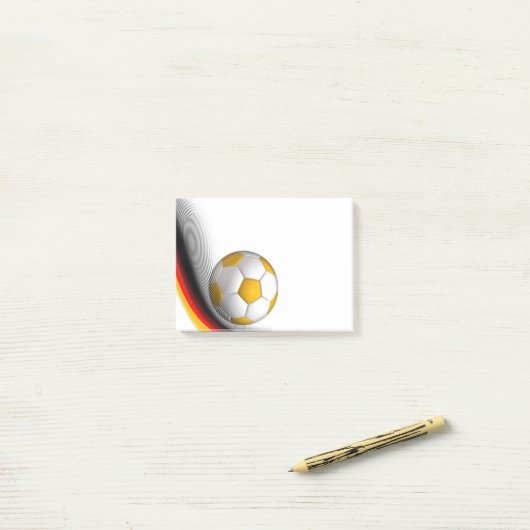 Post-it® Notes post-it de la balle de football (Sur un bureau)