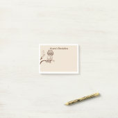 Post-it® Notes post-it de la Chouette Sage (Sur un bureau)