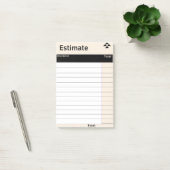 Post-it® Notes post-it de la feuille d'estimation rapide (Bureau)