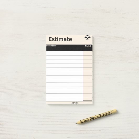 Post-it® Notes post-it de la feuille d'estimation rapide (Sur un bureau)