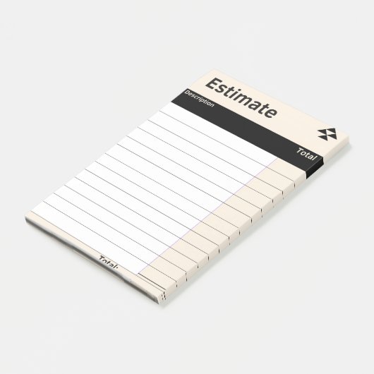 Post-it® Notes post-it de la feuille d'estimation rapide (Incliné)