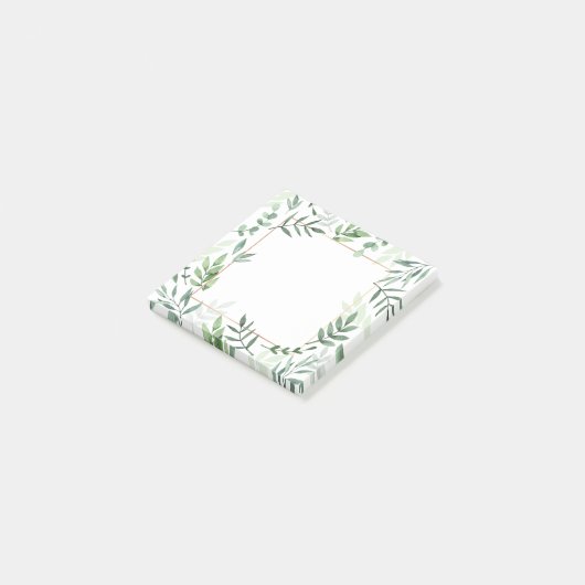 Post-it® Notes post-it de la feuille verte (Incliné)