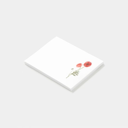 Post-it® Notes post-it de la fleur de pavot (Incliné)