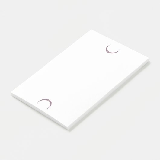 Post-it® Notes post-it de la lune actuelle (Incliné)