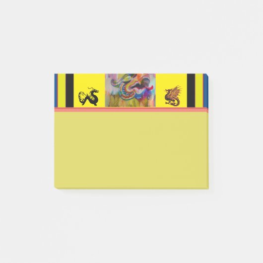 Post-it® Notes post-it de la tête de dragon (Devant)