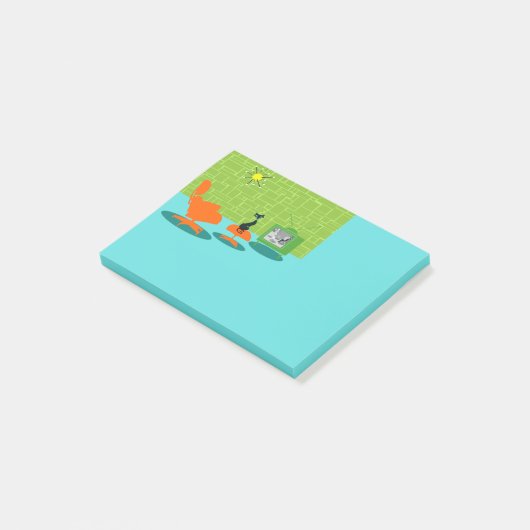 Post-it® Notes post-it de l'âge de l'espace rétro (Incliné)
