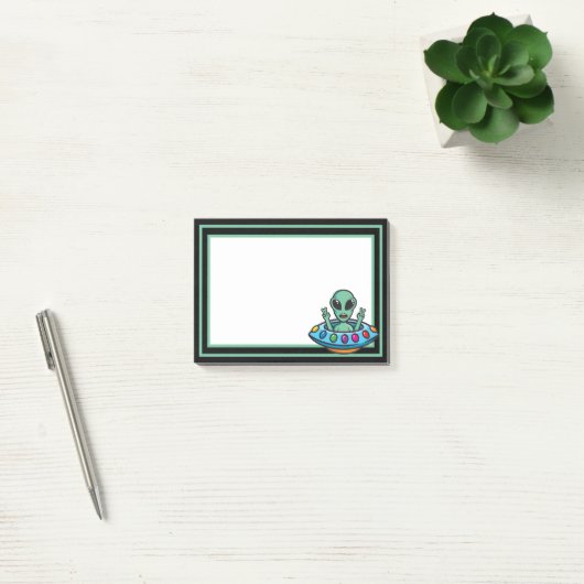 Post-it® Notes post-it de l'Alien spatial (Bureau)