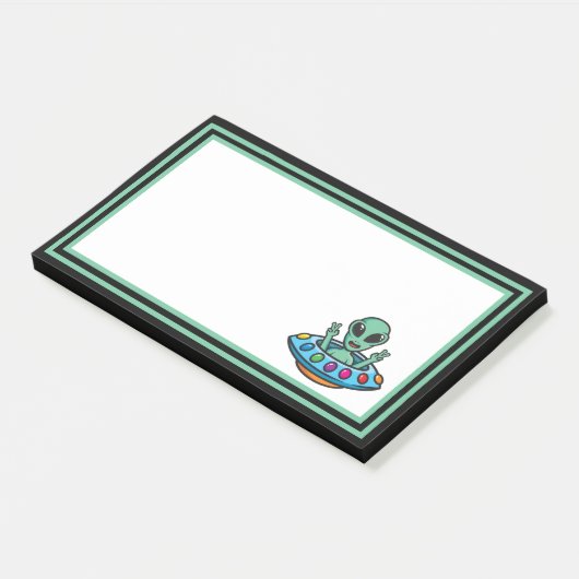 Post-it® Notes post-it de l'Alien spatial (Incliné)