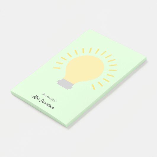 Post-it® Notes post-it de l'ampoule de l'enseignant (Incliné)