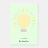 Post-it® Notes post-it de l'ampoule de l'enseignant (Devant)