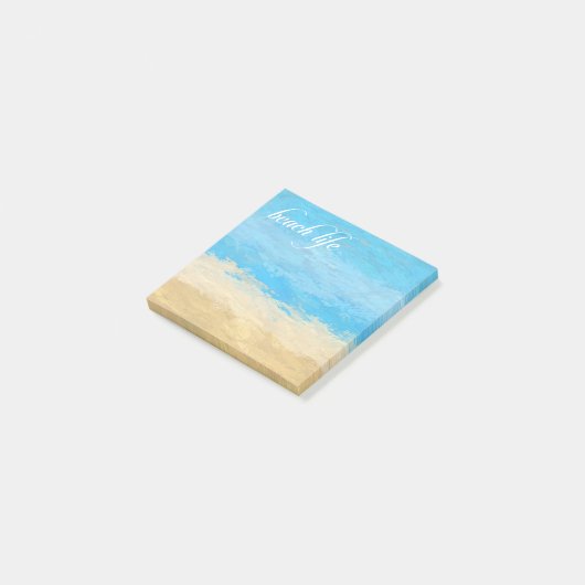Post-it® Notes post-it de l'aquarelle Beach Life (Incliné)